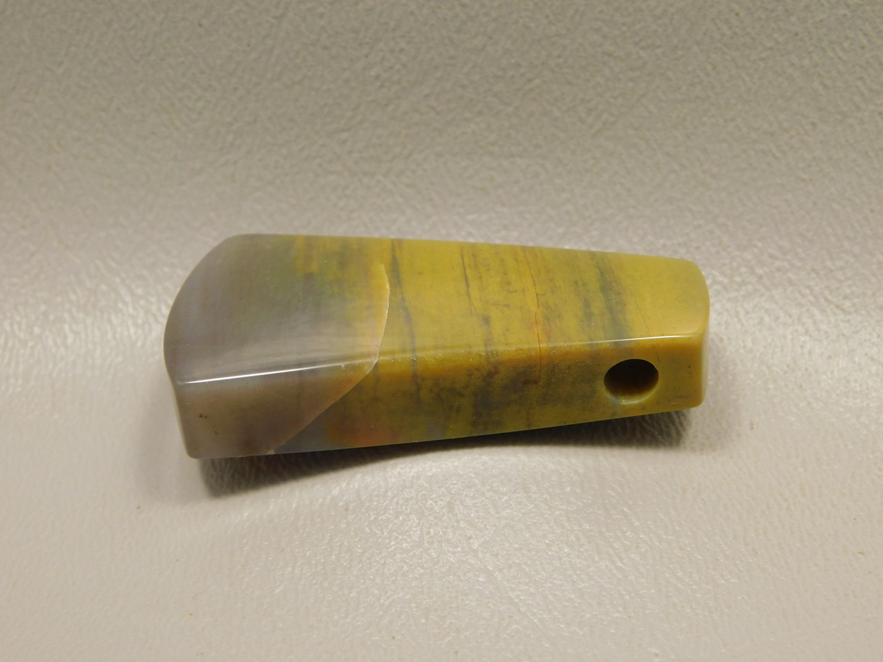 Arizona Rainbow Petrified Wood Stone Bead Pendant #2