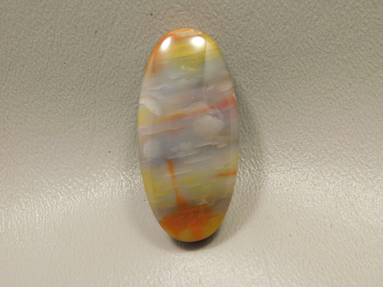 Arizona Rainbow Petrified Wood Stone Bead Pendant #4