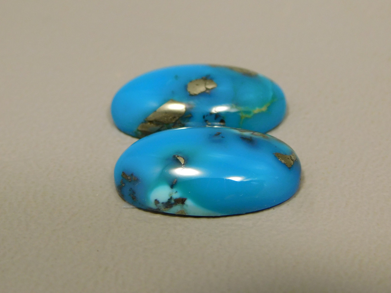 Turquoise Matched Pair Cabochons #20