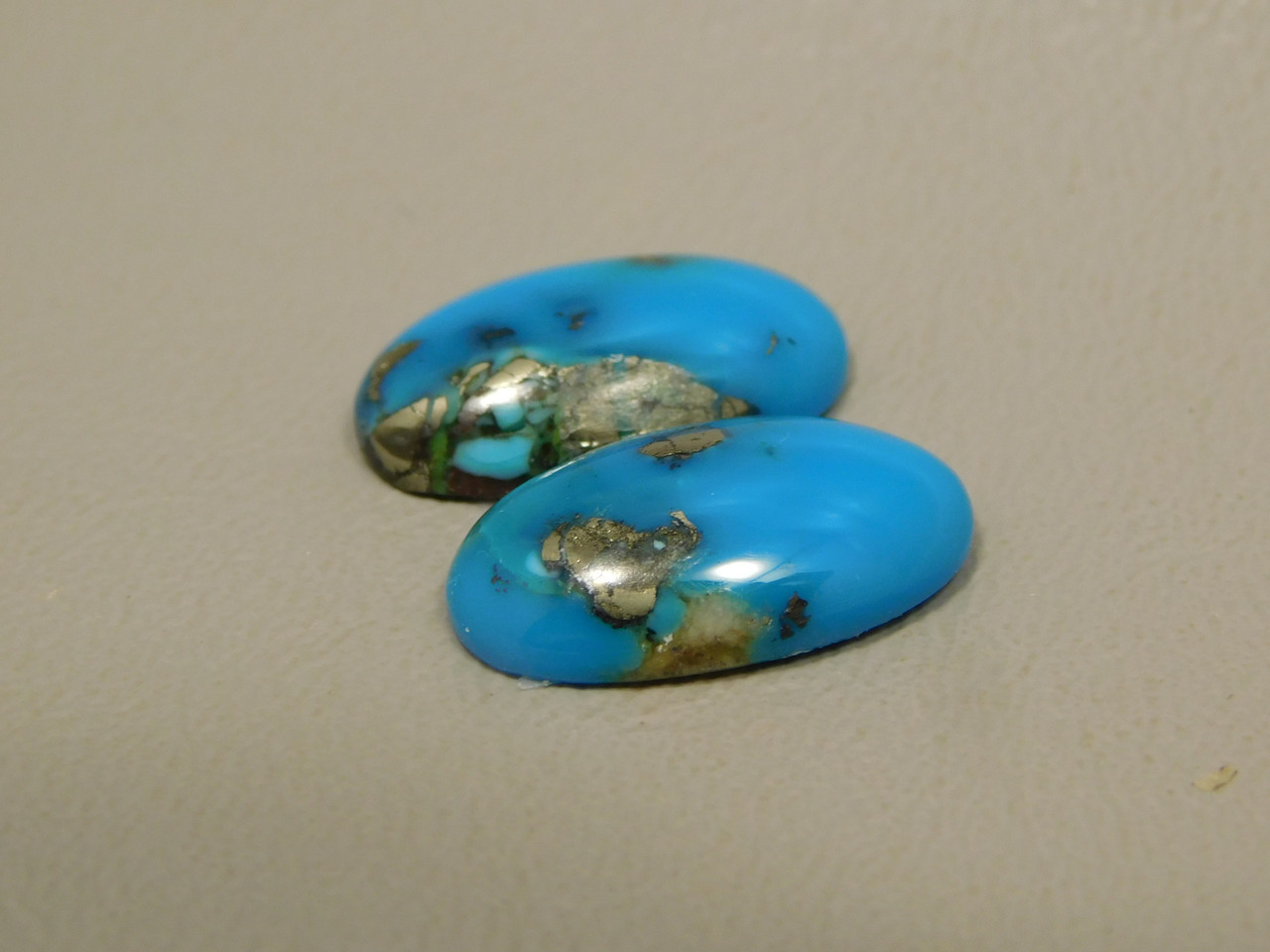 Turquoise Matched Pair Cabochons #20