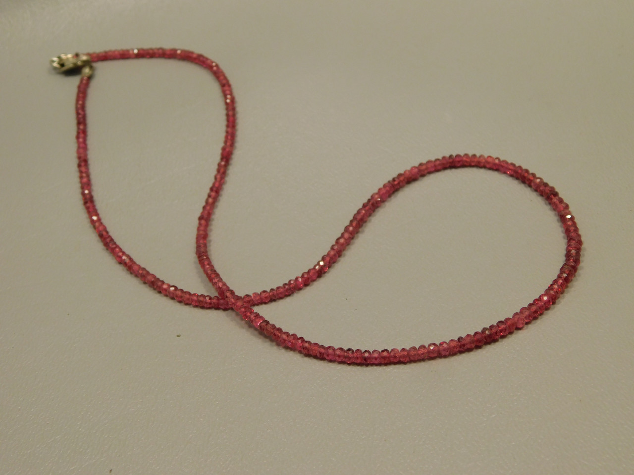 Red Spinel Beads Necklace Drilled Gemstone Beads Strand