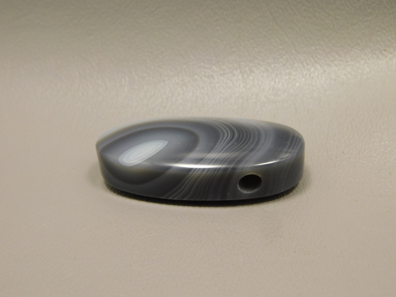 Botswana Agate Stone Bead Pendant #3