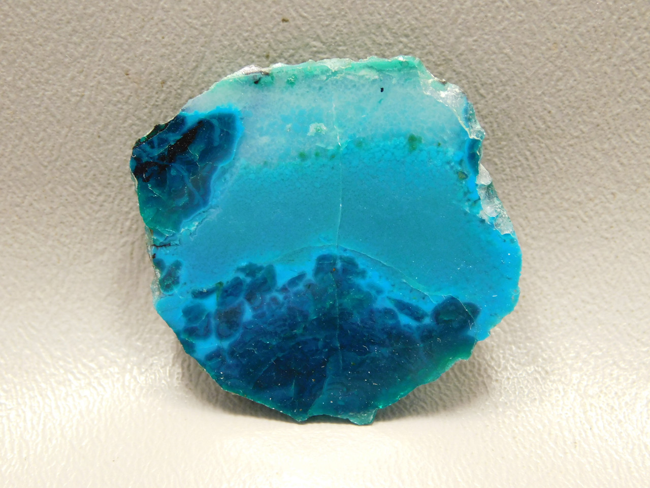 Chrysocolla-Malachite Gem Silica Small Polished Slab #S12