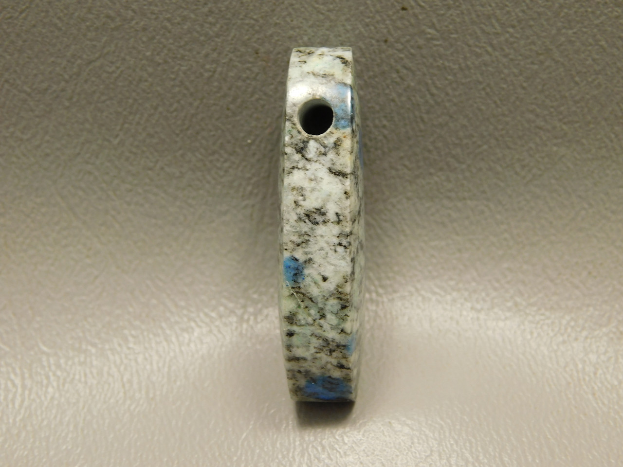 K2 Azurite Granite Stone Bead Pendant #11