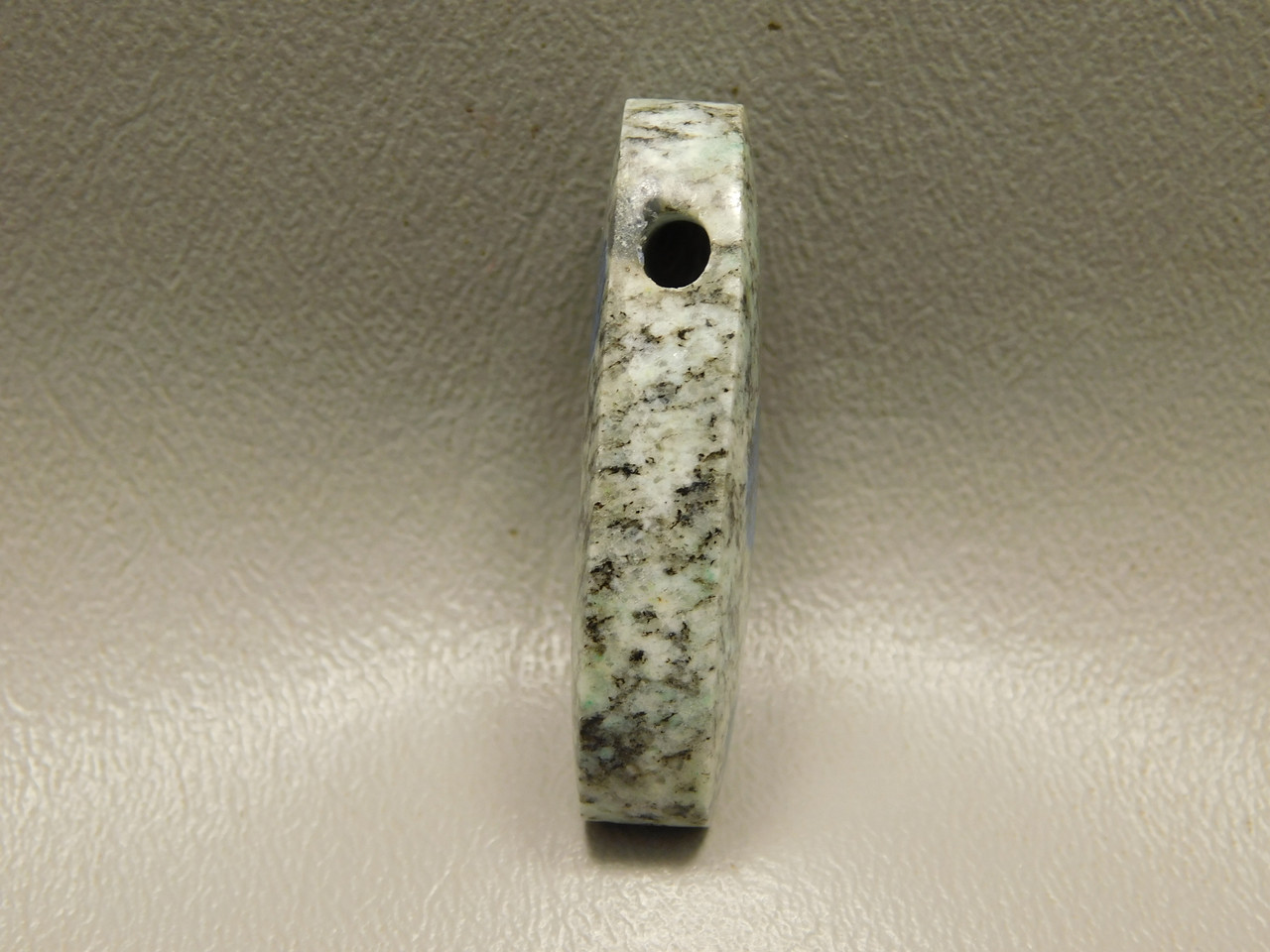 K2 Azurite Granite Stone Bead Pendant #11
