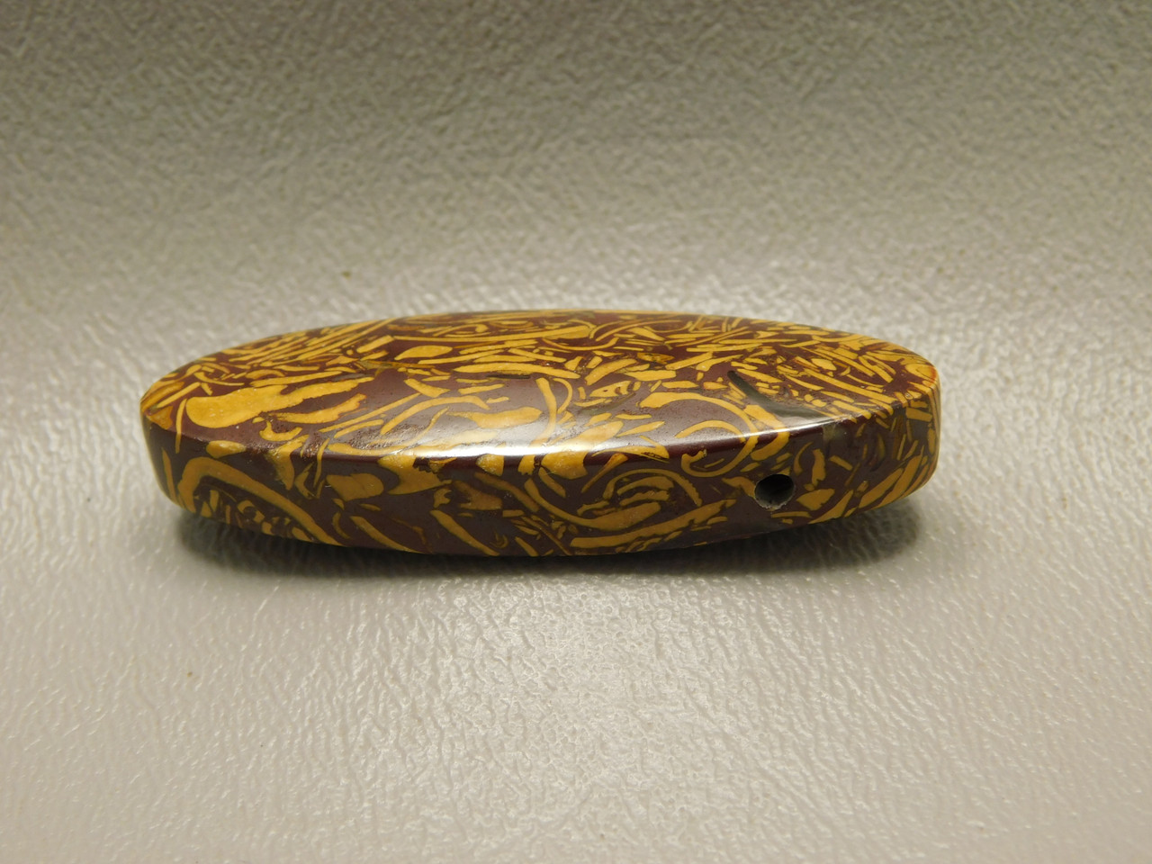 Coquina Jasper (Script Stone) Bead Pendant #6