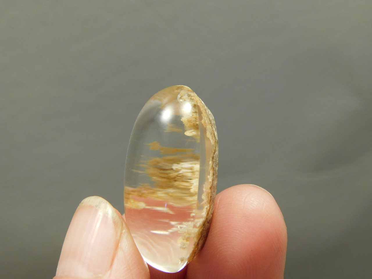Lodolite or Garden Quartz Cabochon #6