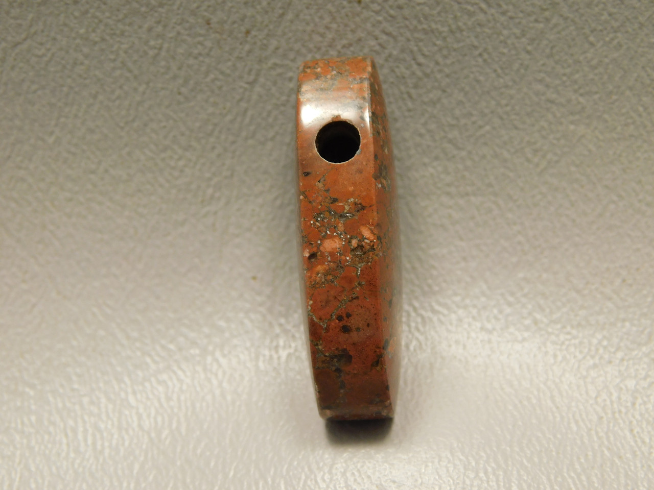 Copper Rose Stone Bead Pendant #1