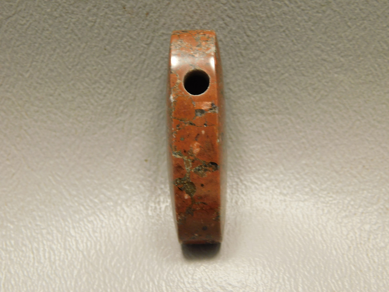 Copper Rose Stone Bead Pendant #1