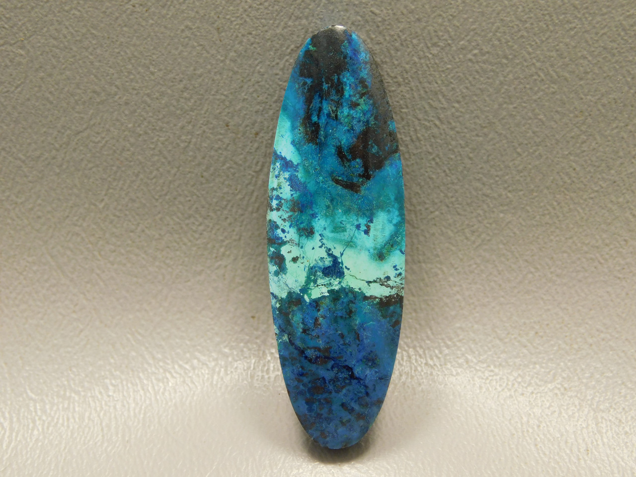 Chrysocolla Shattuckite Stone Bead Pendant #9