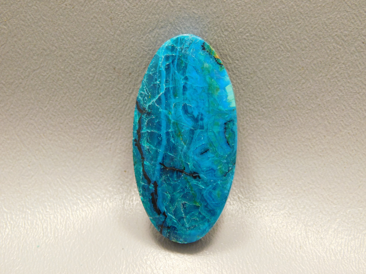 Chrysocolla-Malachite Stone Bead Pendant #11