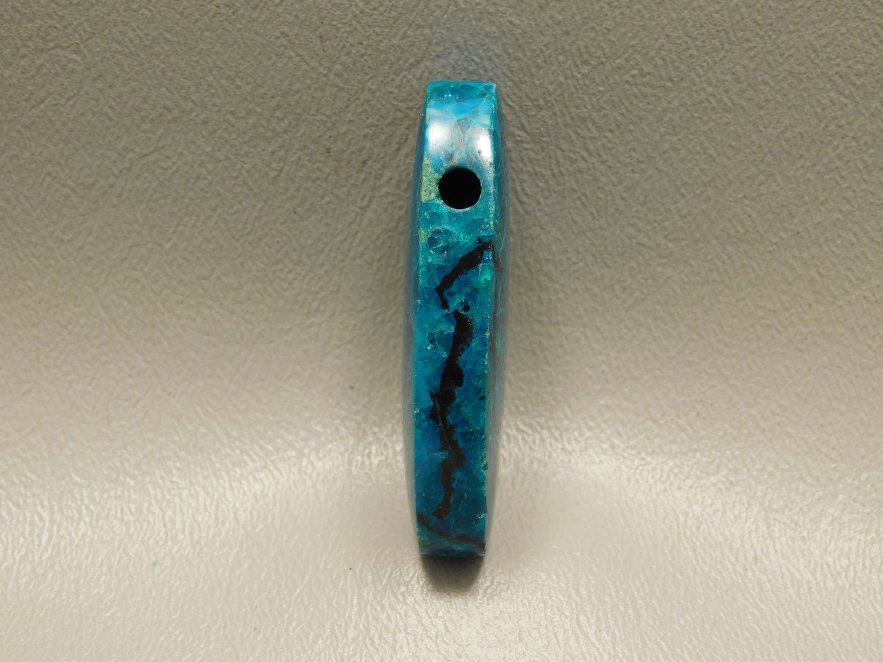Chrysocolla-Malachite Stone Bead Pendant #11