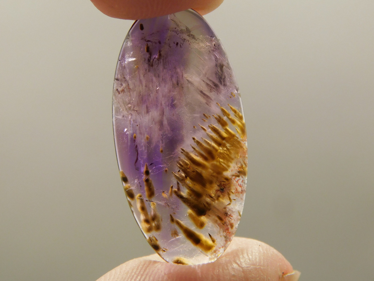 Cacoxenite Amethyst Cabochon #15