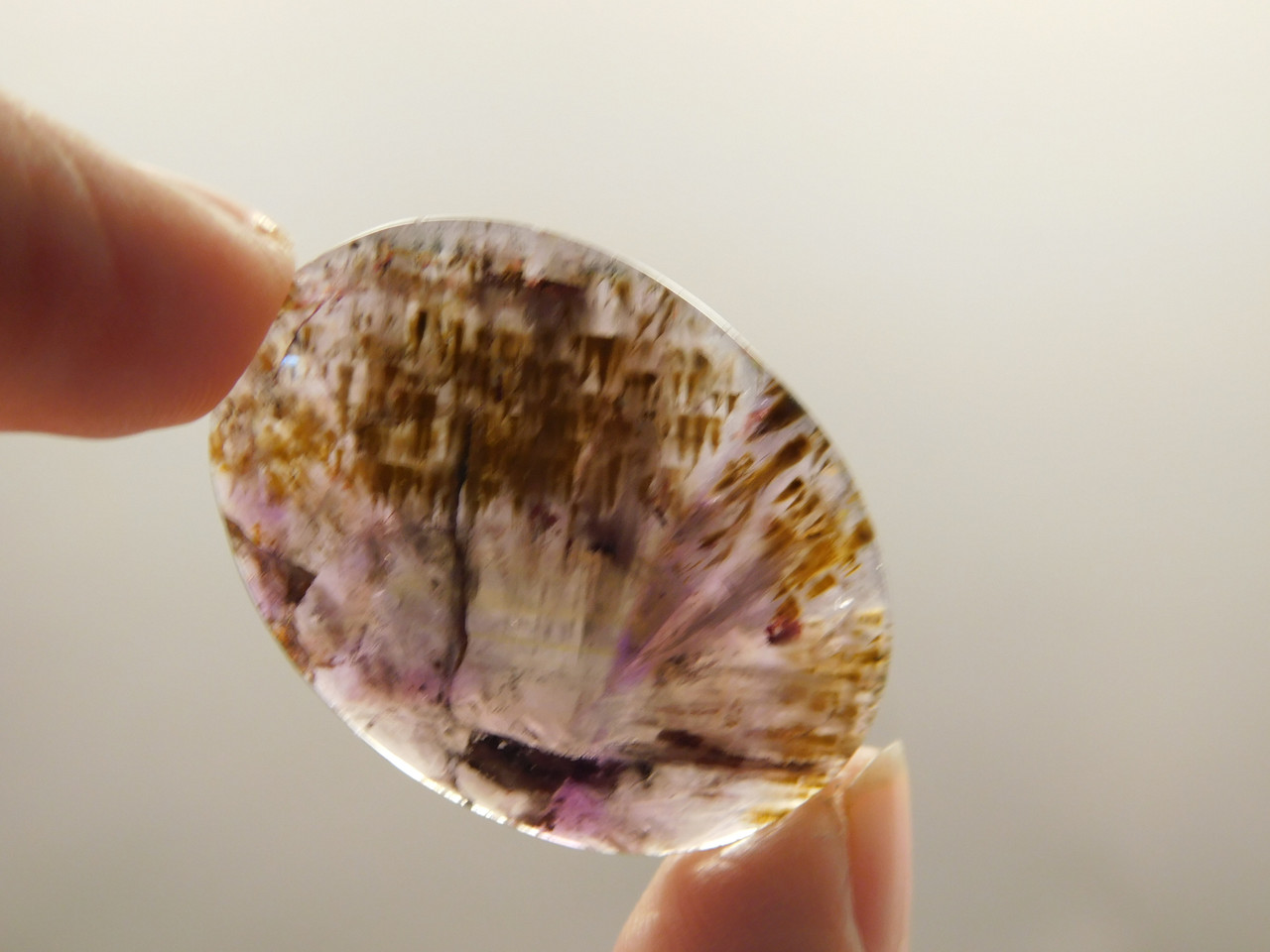Cacoxenite Amethyst Cabochon #18