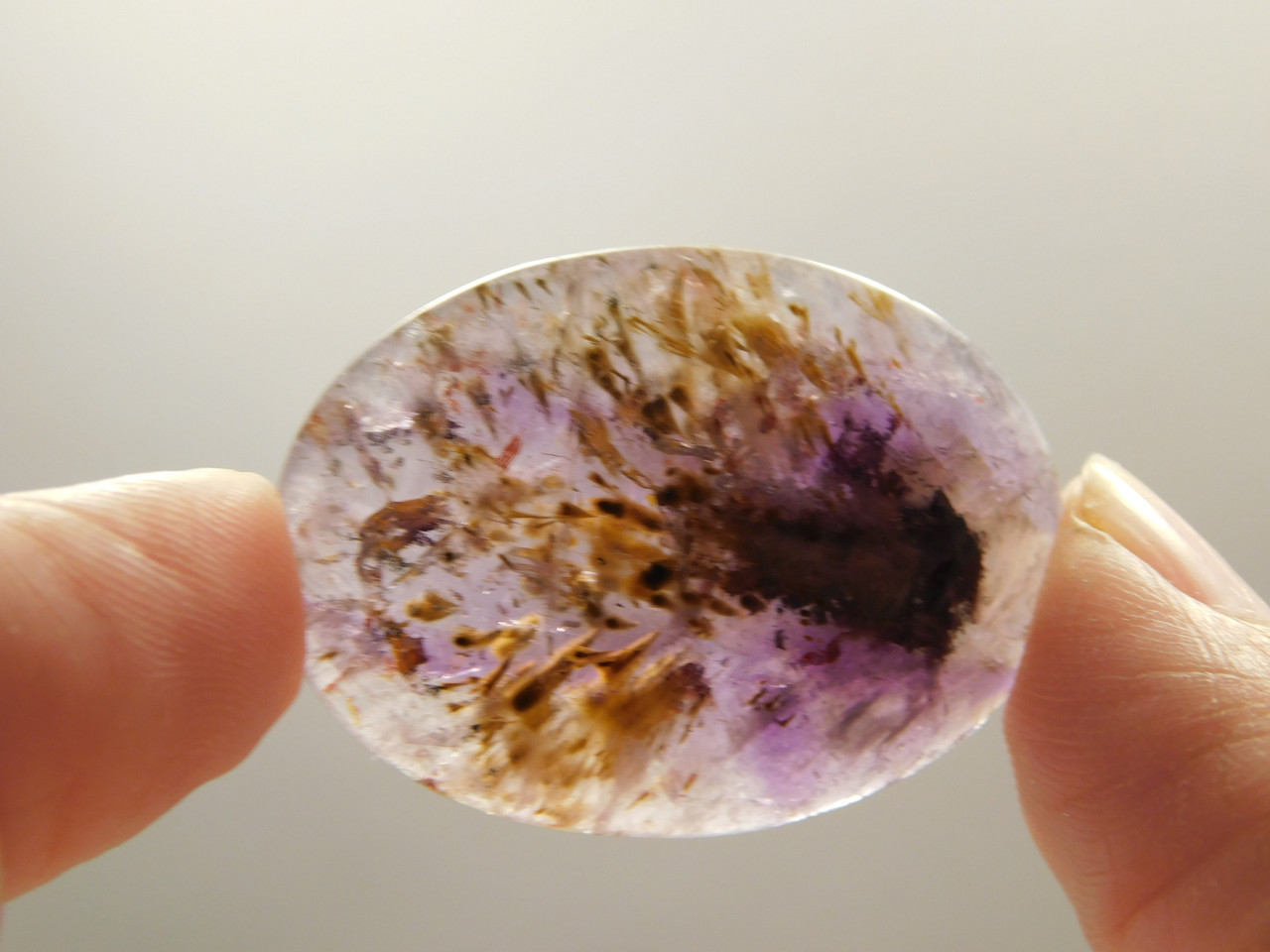 Cacoxenite Amethyst Cabochon #17