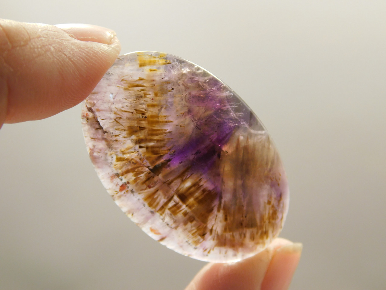 Cacoxenite Amethyst Cabochon #7