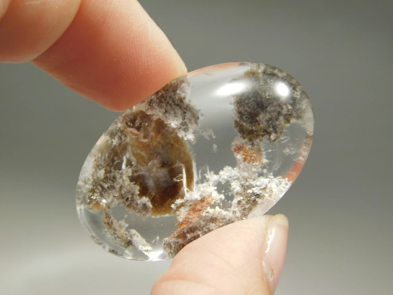 Lodolite or Garden Quartz Cabochon #25