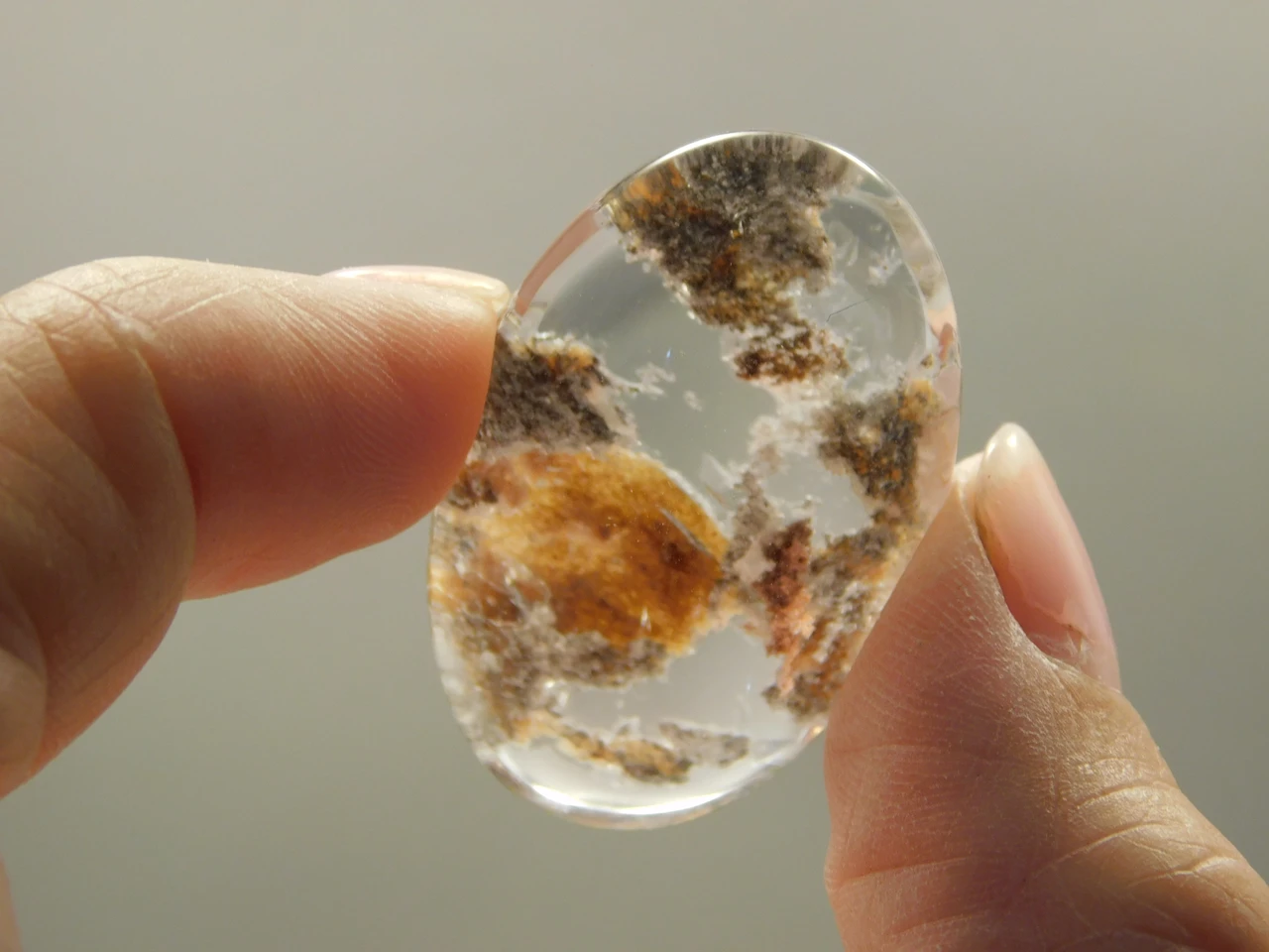 Lodolite or Garden Quartz Cabochon #25