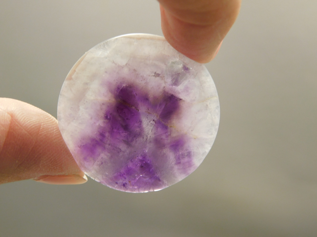 Chevron Amethyst Cabochon #1