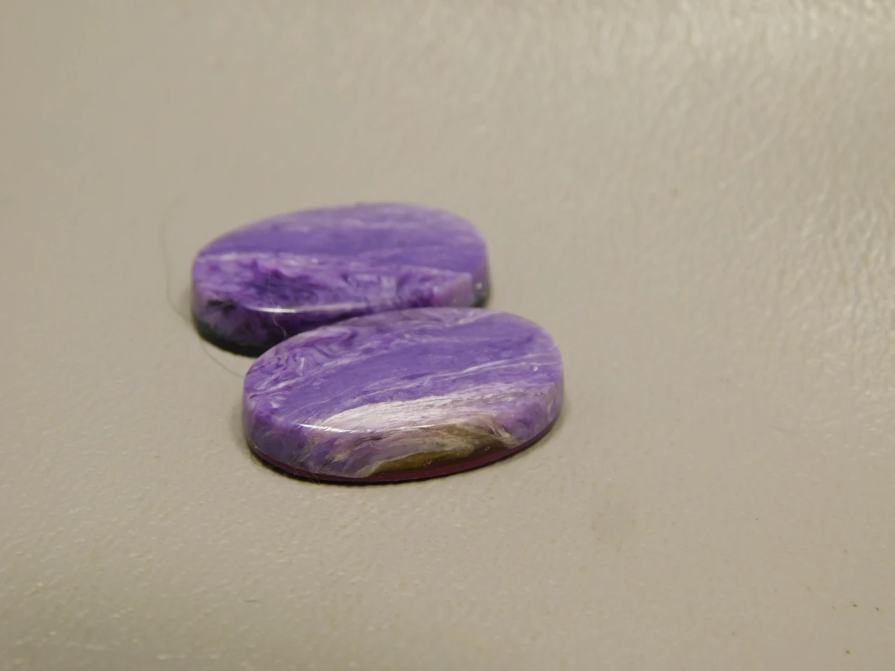 Charoite Matched Pair Cabochons #2