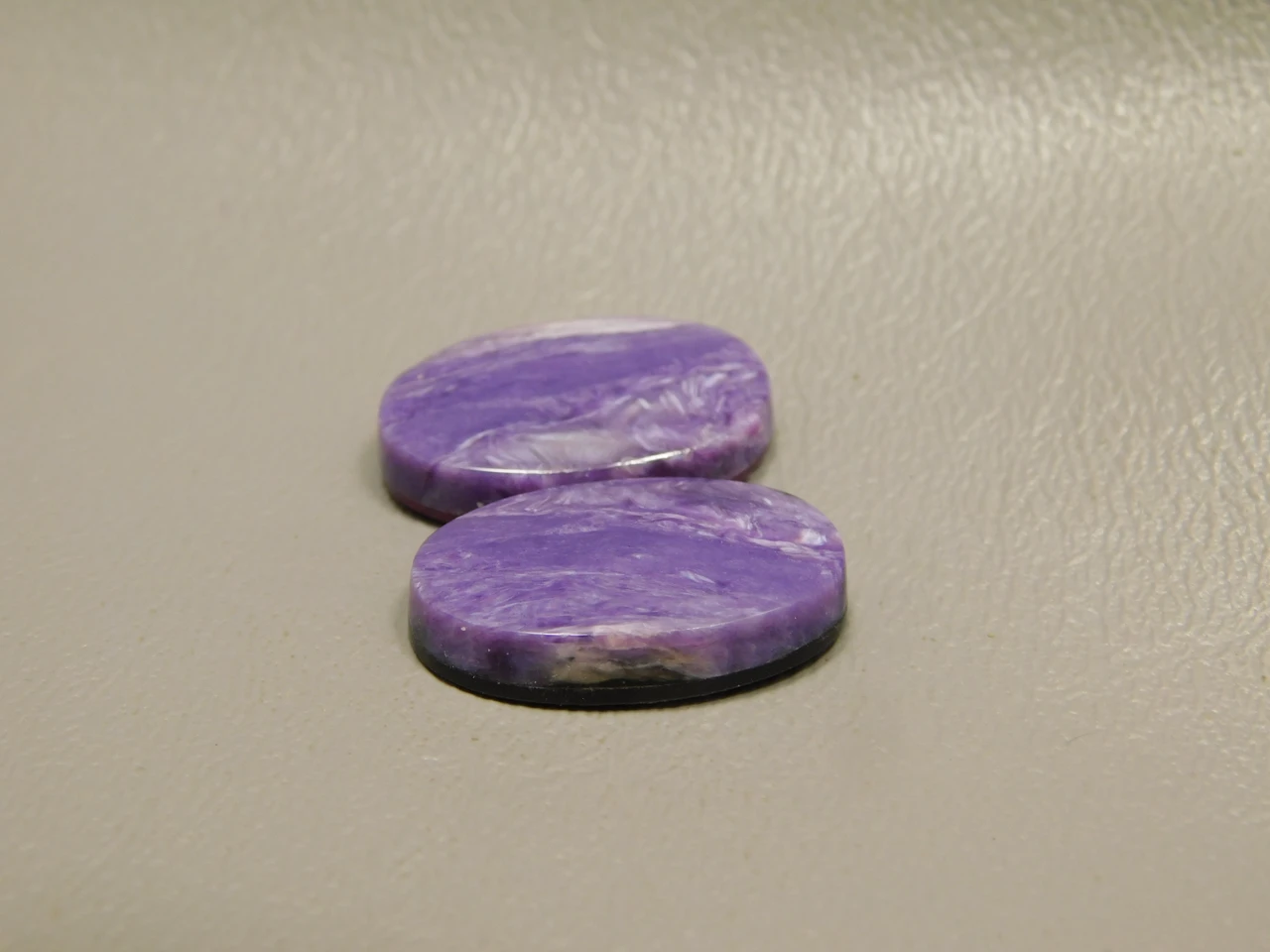 Charoite Matched Pair Cabochons #2