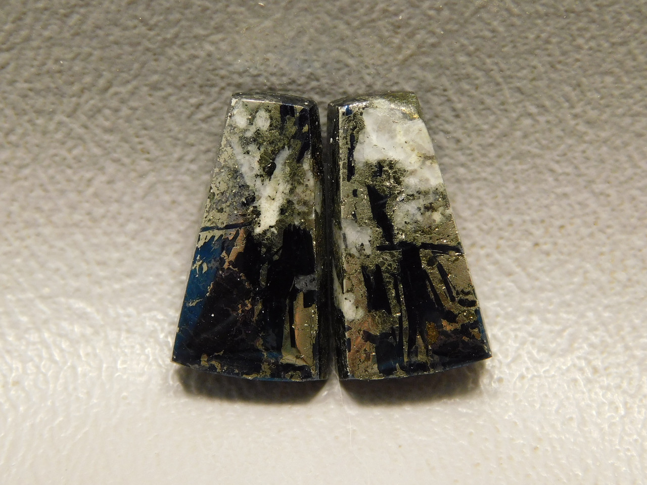 Covellite Matched Pair Cabochons #17