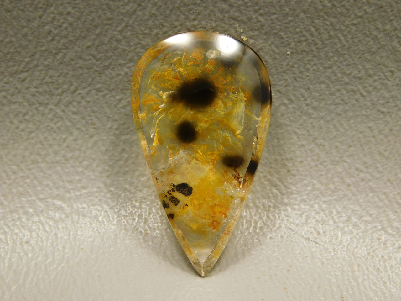 Included Quartz or Spotted Quartz Cabochon #Q32