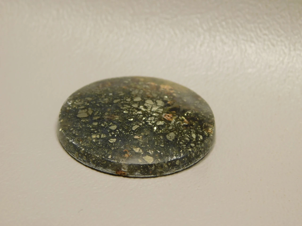Pyrite in Agate Cabochon #8