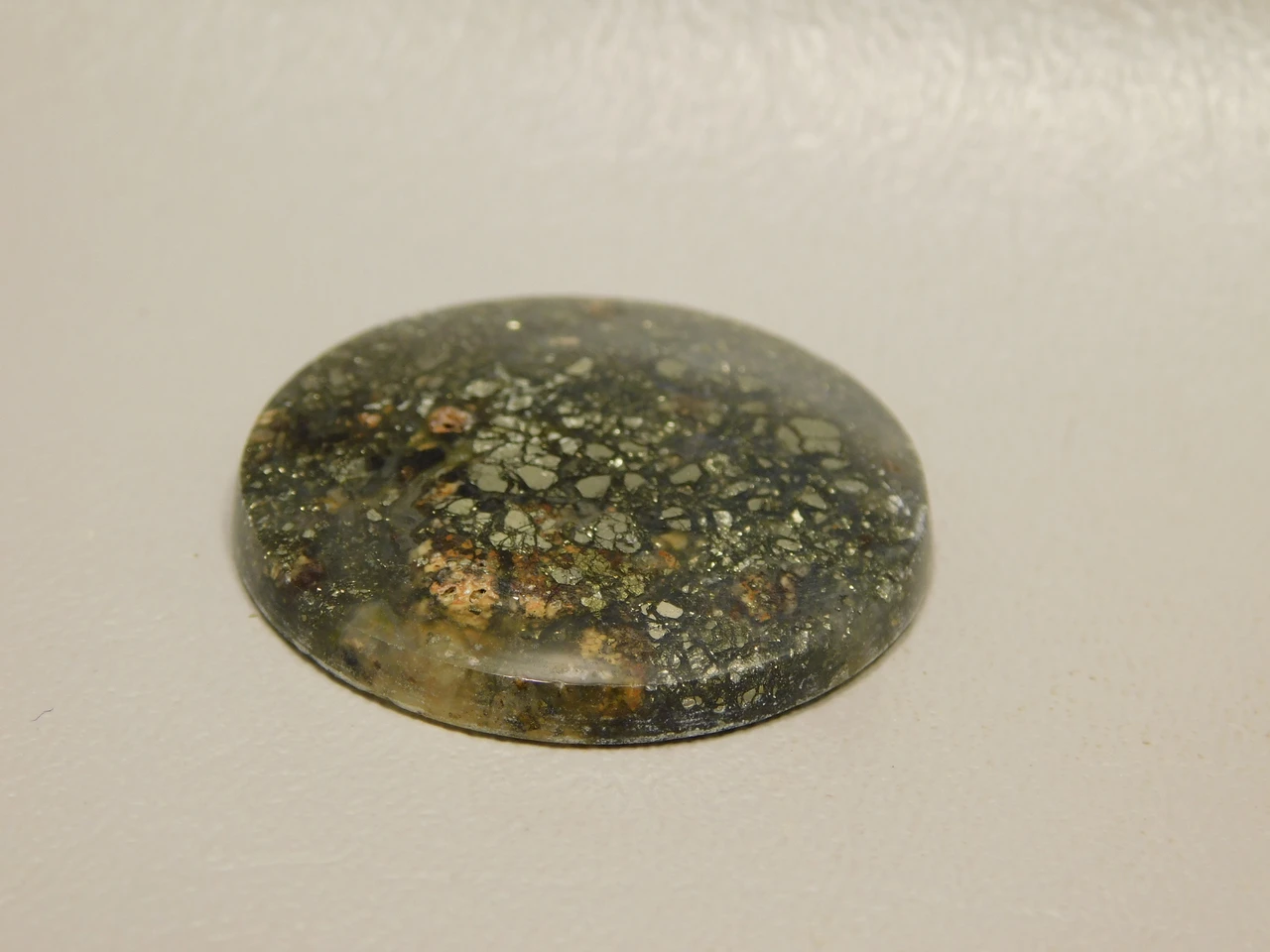 Pyrite in Agate Cabochon #8