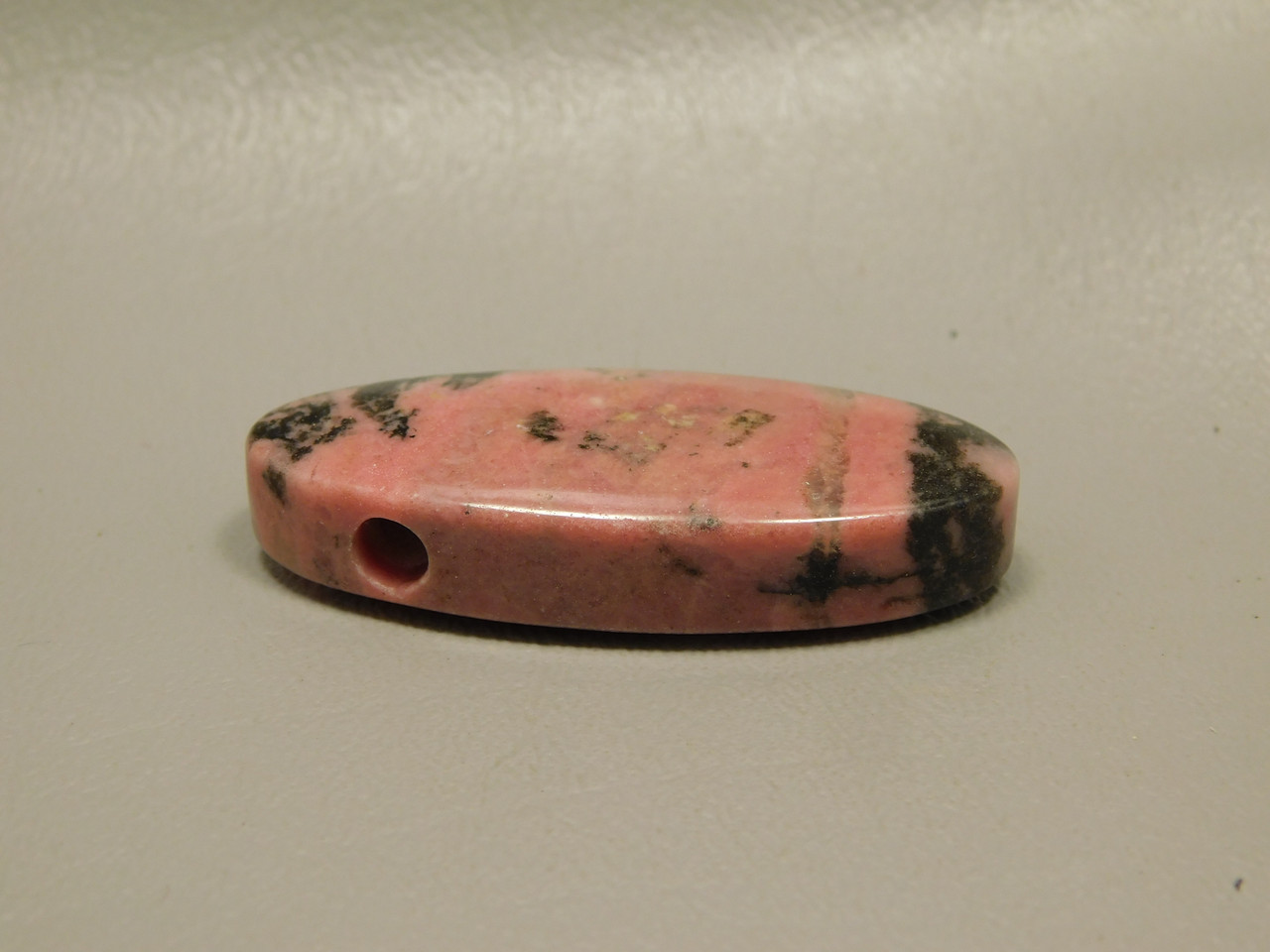 Rhodonite Stone Bead Pendant #3