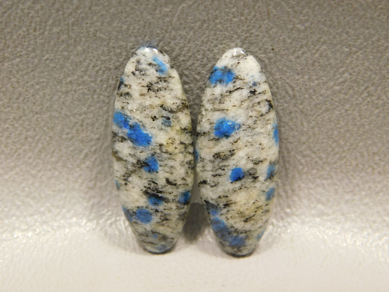 Cabochons K2 Azurite Granite Jasper Matched Pair Gemstone 7