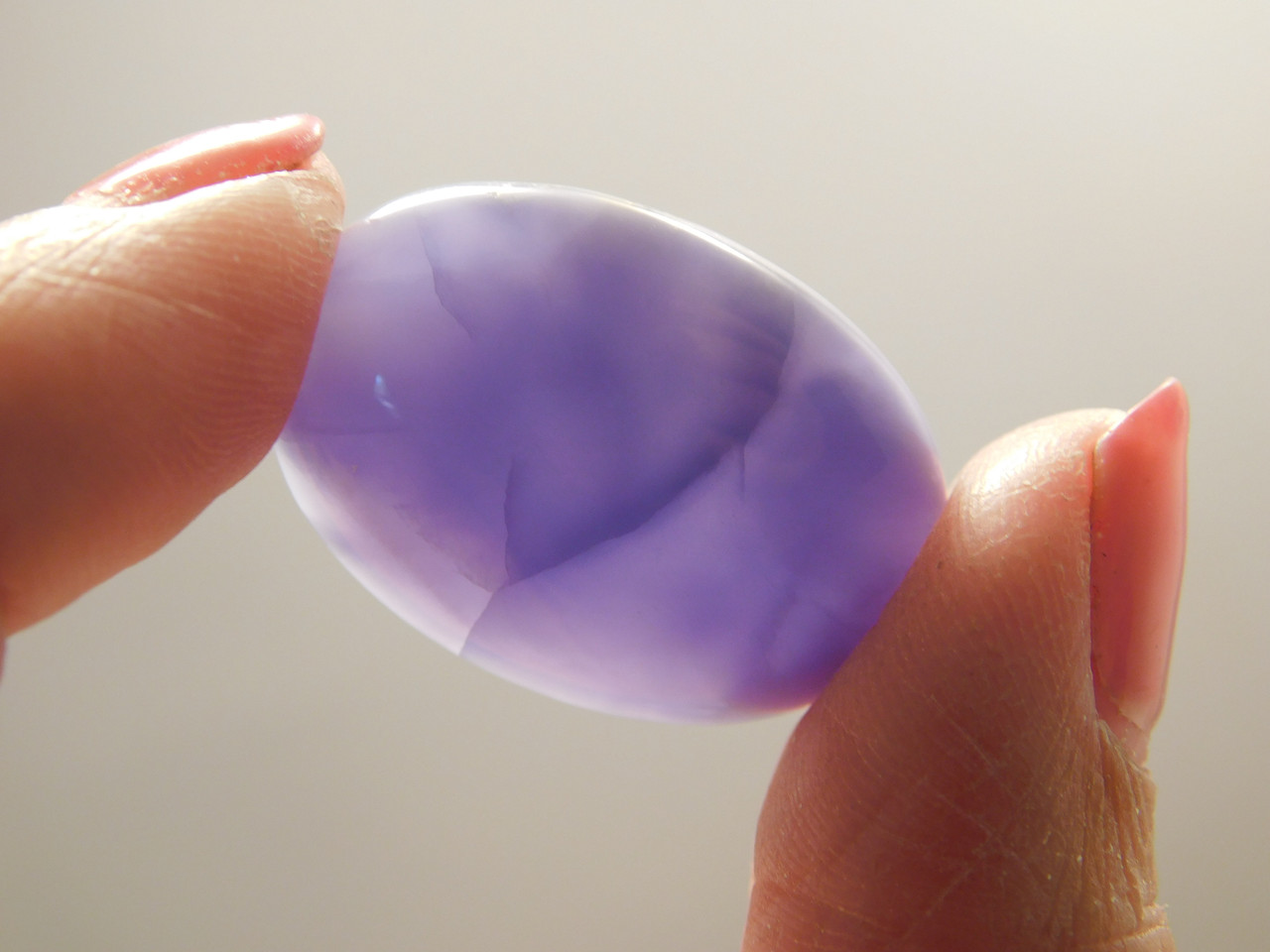Lavender Fluorite Cabochon Stone Purple Gemstone #13