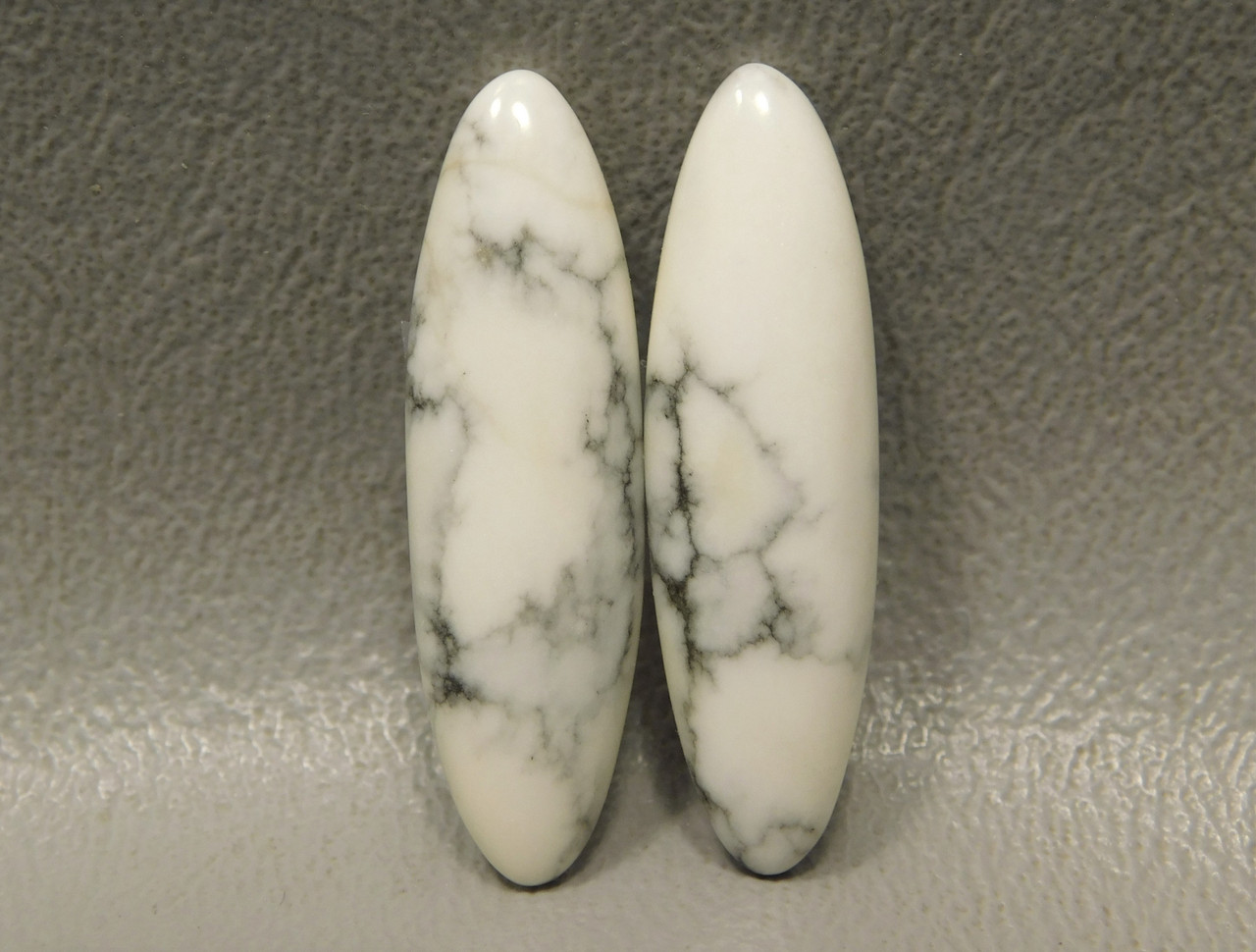 Cabochons Howlite Matched Pair Stones Long Ovals #8