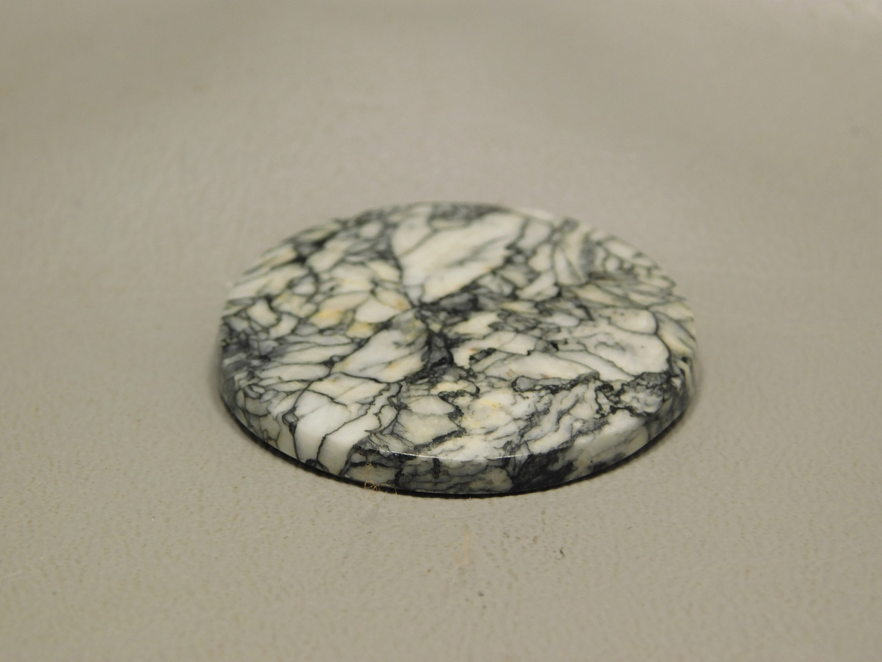 Pinolith or Pinolite 35 mm Round Gemstone Designer Cabochon #14