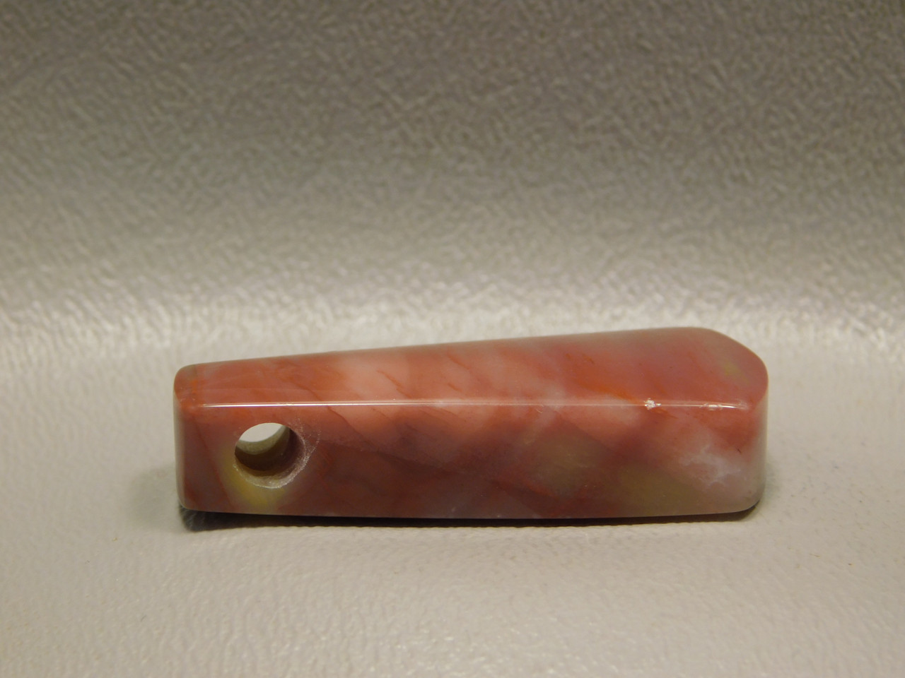 Arizona Rainbow Petrified Wood Stone Bead Pendant #6