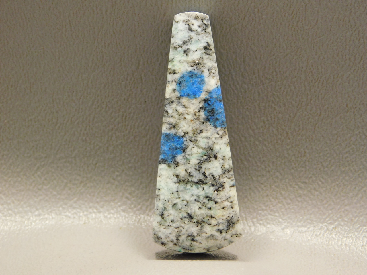 K2 Azurite Granite Stone Bead Pendant #12