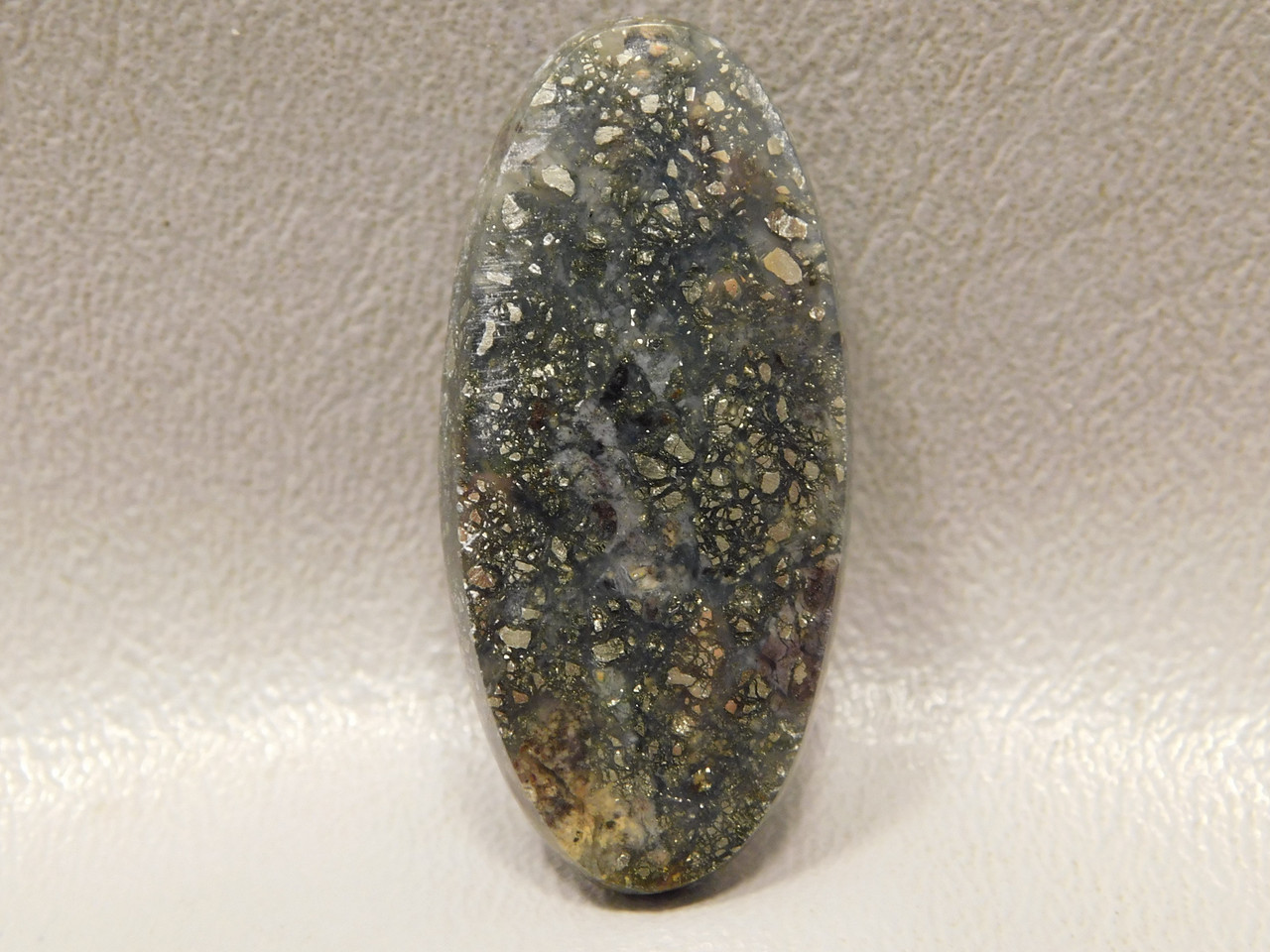 Pyrite Agate Mexico  Semi Precious Stone Cabochon #18