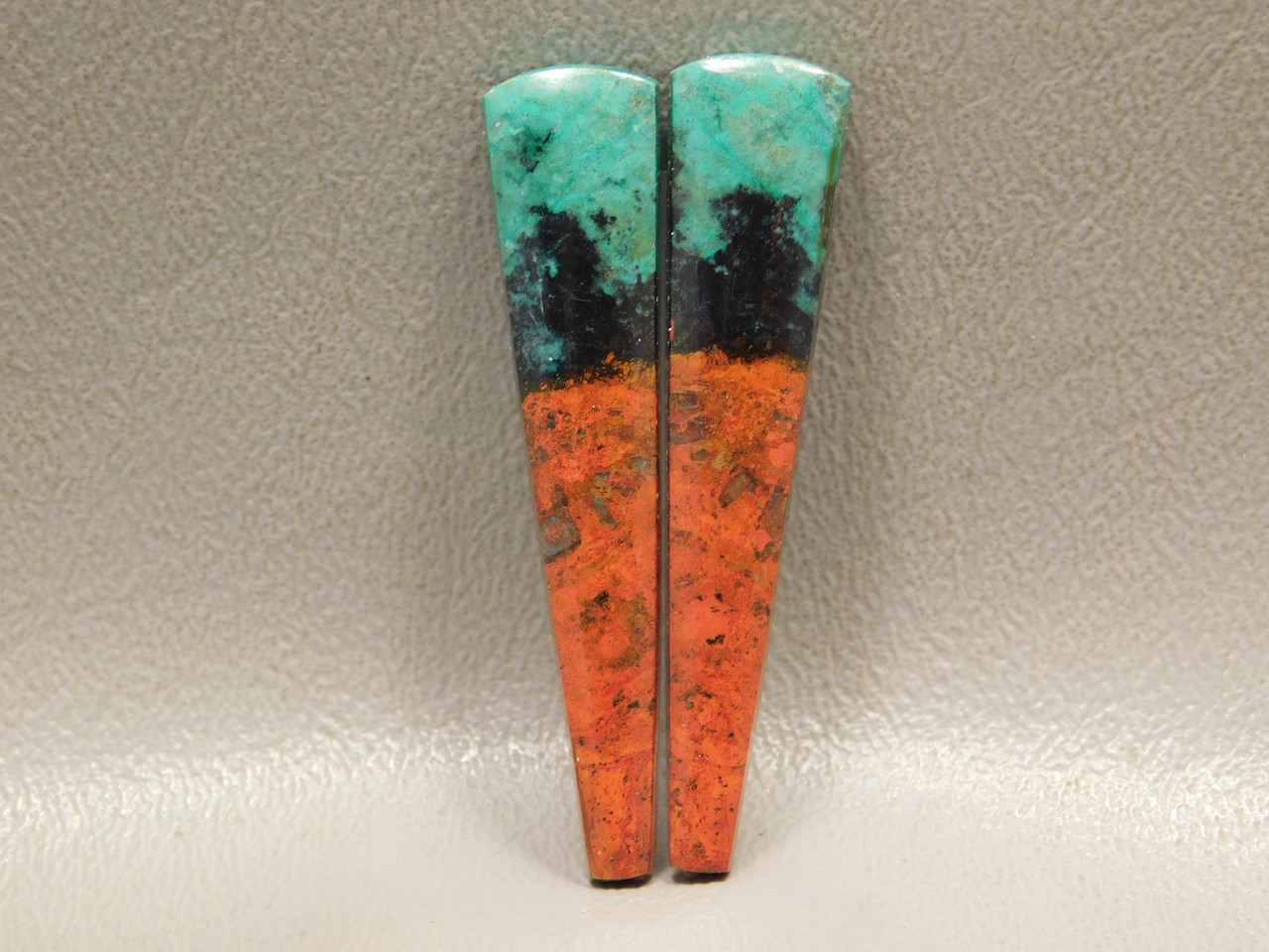 Sonora Sunrise Chrysocolla Cuprite Cabochons Matched Pair #19