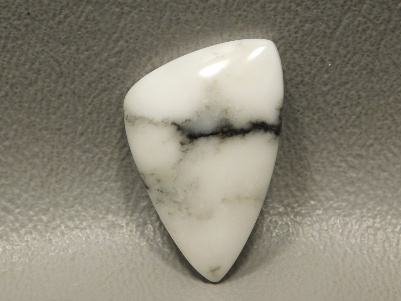 White Cabochon Howlite Cut Stone Semi Precious #19