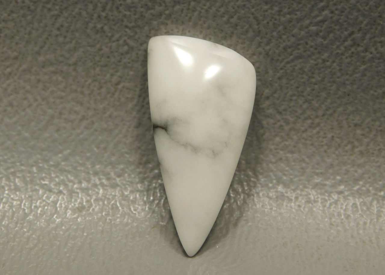 Cabochon Howlite Custom Cut Stone Triangle White Gemstone #21