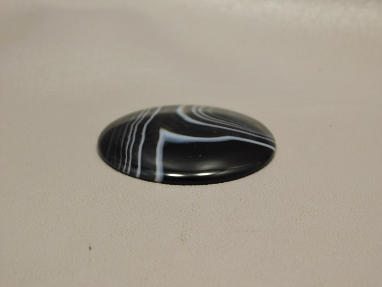 Tuxedo Agate Black and White Designer Cabochon Gemstone #20