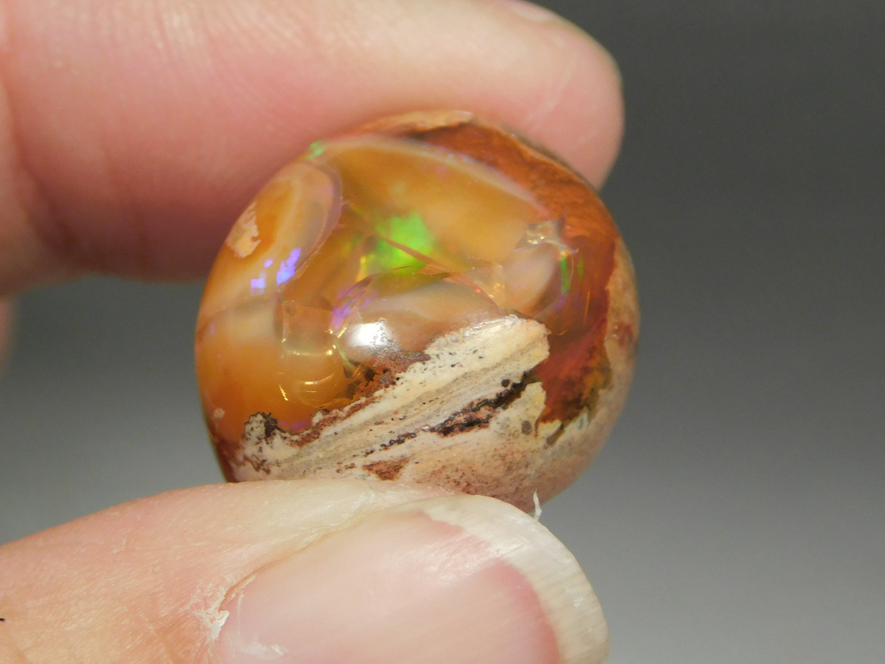 Mexican Fire Opal Cabochon Semi Precious Gemstone 3