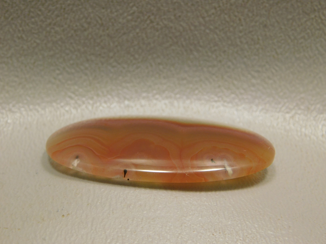 Piranha Red Translucent Banded Agate Cabochon Gemstone  #24