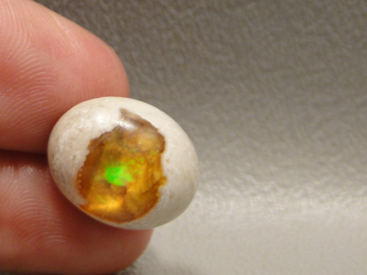 Mexican Fire Opal Cabochon Semi Precious Gemstone #1