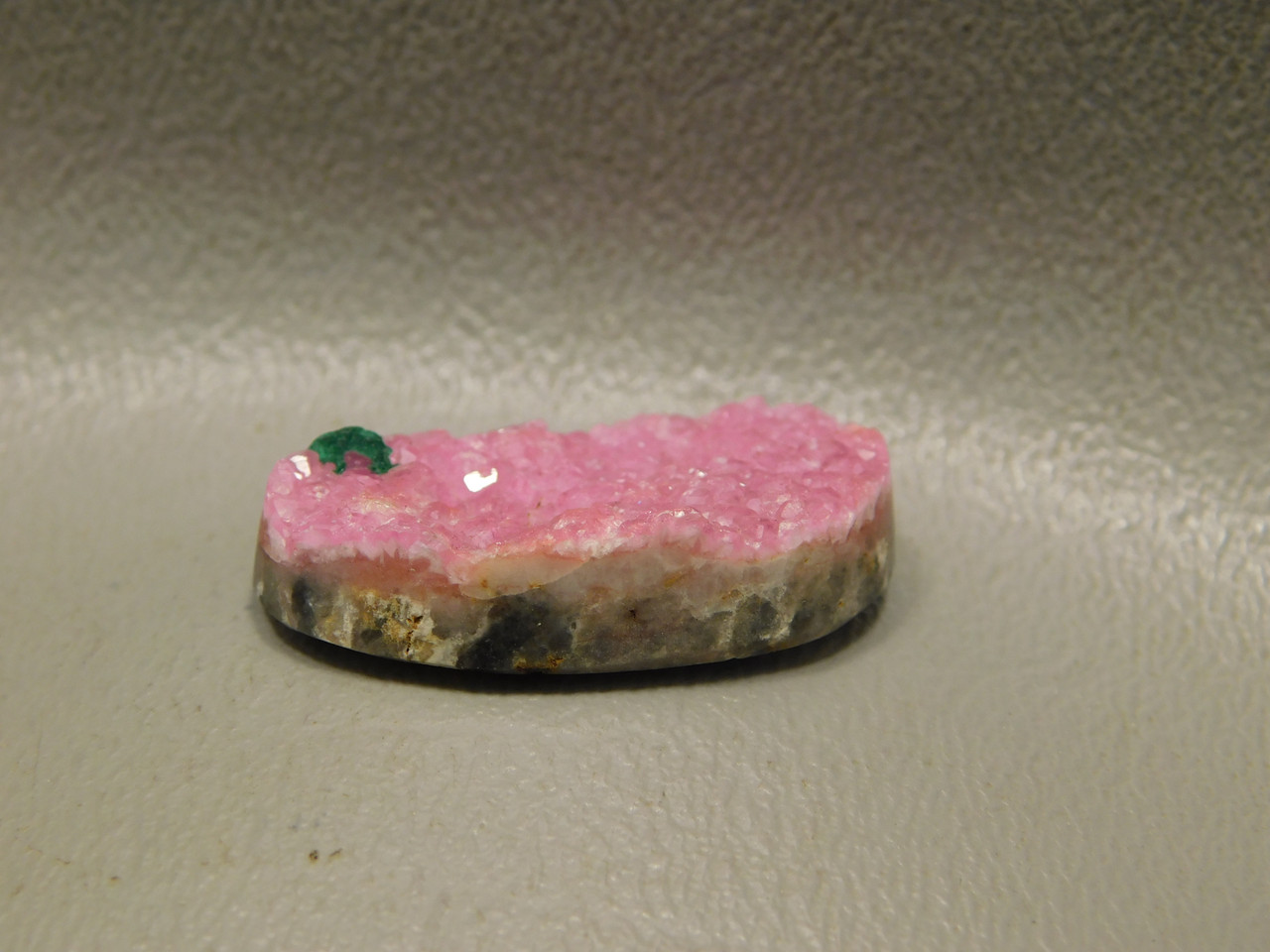 Cobaltian Calcite Pink Drusy Natural Crystal Surface Cabochon #8