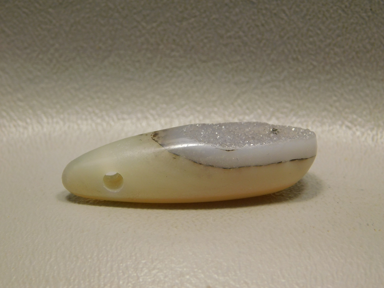 Druse Agate Stone Bead Pendant  #2