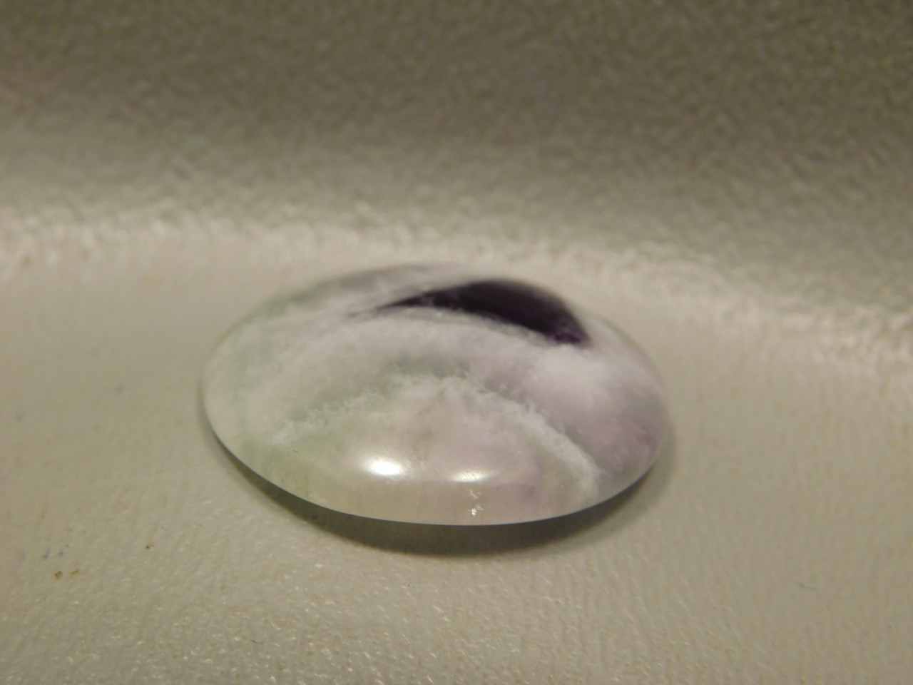 Chevron Amethyst Cabochon Purple 25 mm Round Translucent Stone #19