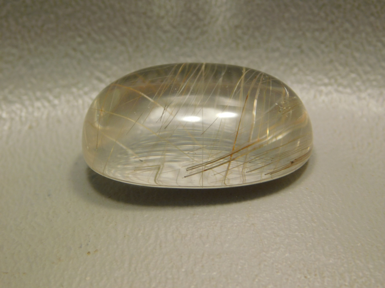 Rutilated Quartz Crystal Gemstone Jewelry Cabochon #Q2