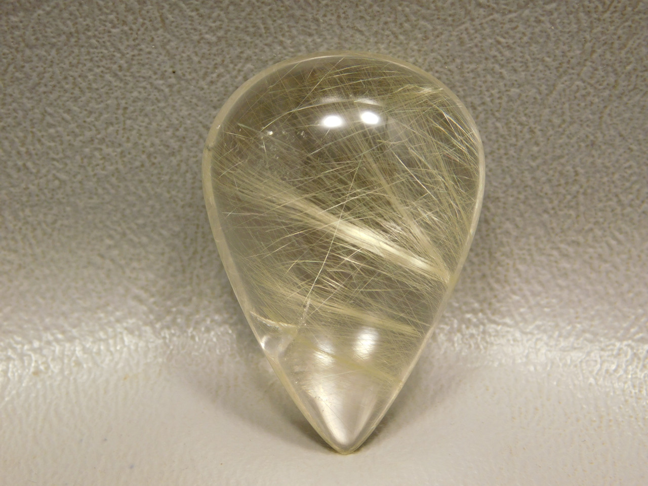 Rutilated Quartz Included Crystal Gemstone Cabochon #Q4