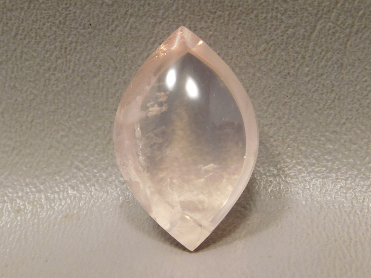 Included Rose Quartz Cabochon Clear Crystal Gemstone #Q15